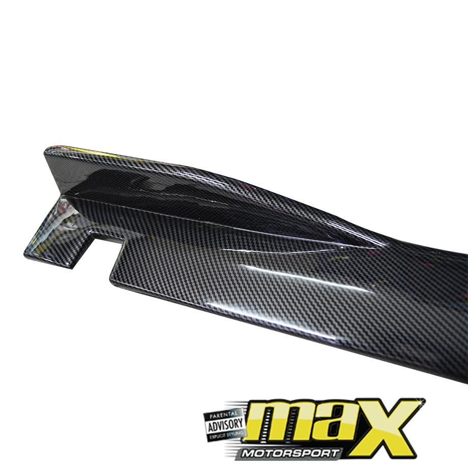 Universal Carbon Look Side Skirt Extensions maxmotorsports