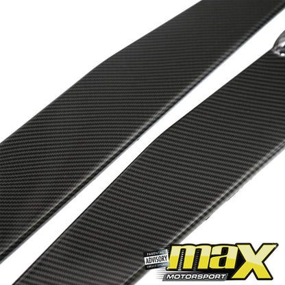 Universal Carbon Look Side Skirts Extensions 1.18m maxmotorsports