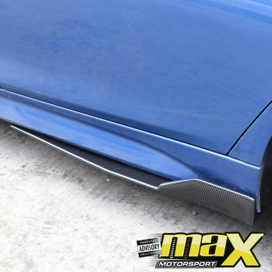 Universal Carbon Look Side Skirts Extensions 1.18m maxmotorsports