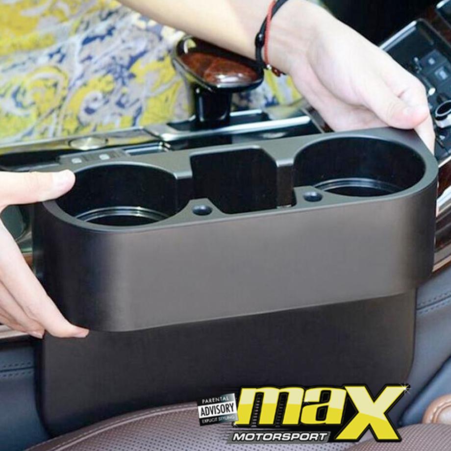 Universal Double Cup Side Pocket Holder Max Motorsport