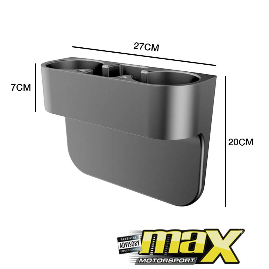 Universal Double Cup Side Pocket Holder Max Motorsport