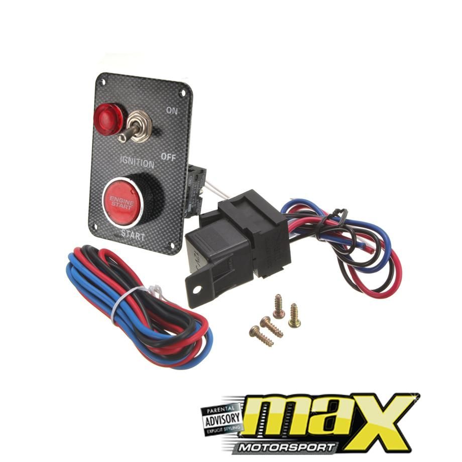 Universal Engine Start Button With Ignition Switch maxmotorsports