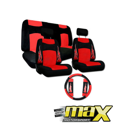 Universal Flame Seat Covers maxmotorsports