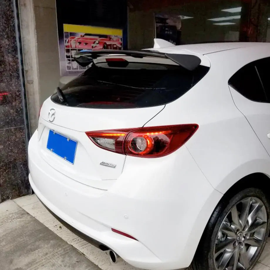 Universal GT Style Gloss Black Hatchback Roof Spoiler Max Motorsport