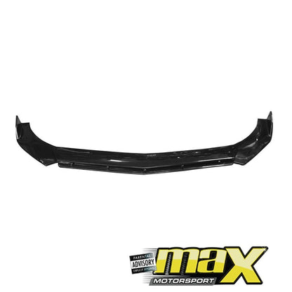 Universal Gloss Black 3-Piece Front Spoiler - Type C maxmotorsports