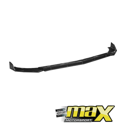 Universal Gloss Black 3-Piece Front Spoiler - Type C maxmotorsports