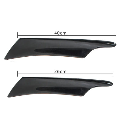 Universal Gloss Black 4 Piece Canards Max Motorsport