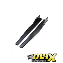 Load image into Gallery viewer, Universal Gloss Black Long Side Skirt Splitters / Extensions - 1.18 meter maxmotorsports
