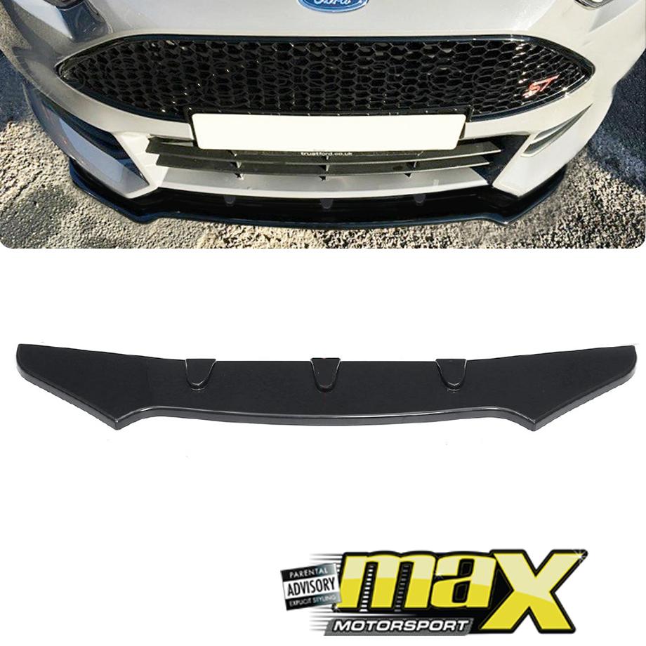 Universal Gloss Black Middle Lip Front Spoiler maxmotorsports