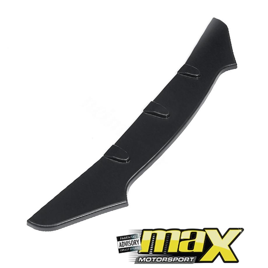 Universal Gloss Black Middle Lip Front Spoiler maxmotorsports