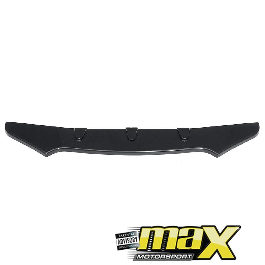 Universal Gloss Black Middle Lip Front Spoiler maxmotorsports