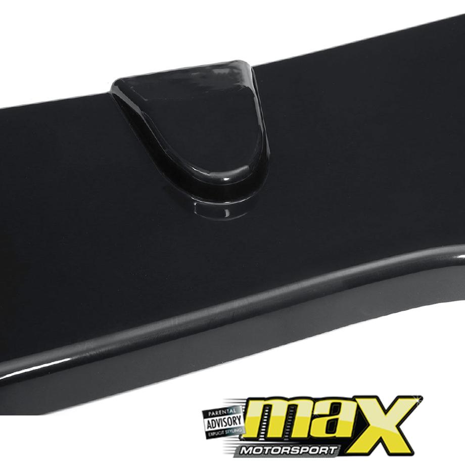 Universal Gloss Black Middle Lip Front Spoiler maxmotorsports