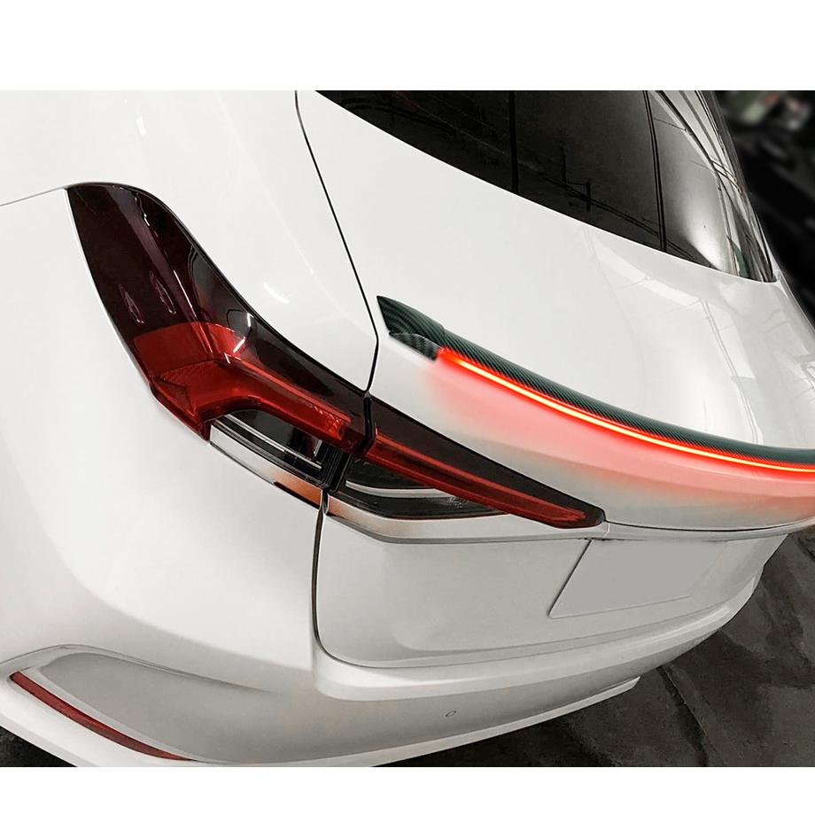 Universal Gloss Black Rubber Boot Spoiler With LED Brake Light – Max ...