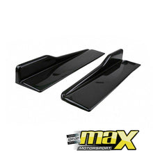 Load image into Gallery viewer, Universal Gloss Black Side Skirt Splitters / Extensions maxmotorsports
