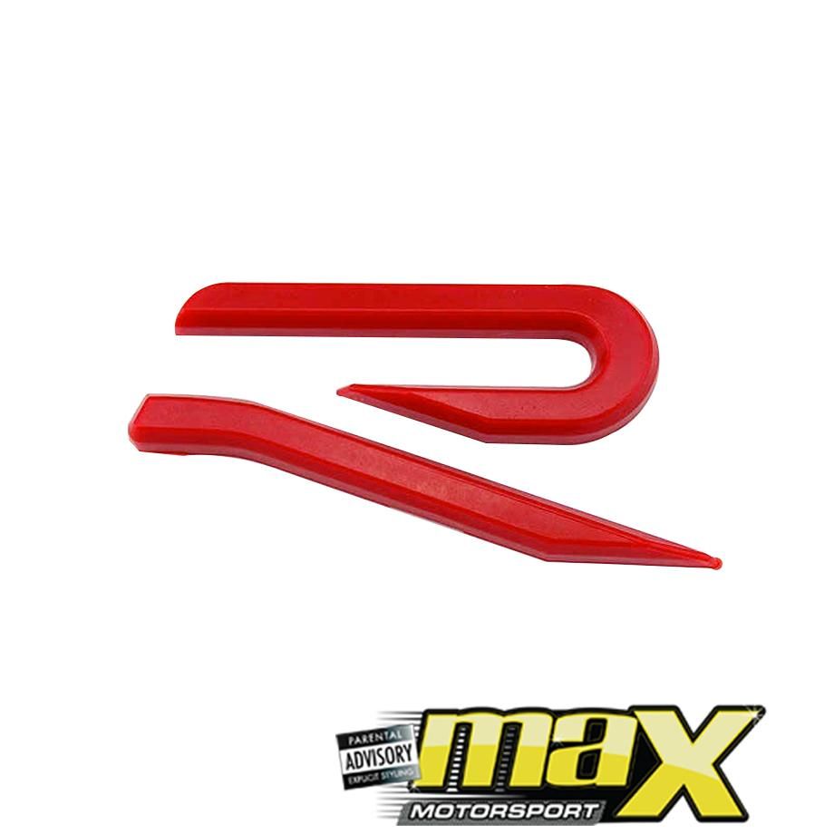 Universal Golf 8 Style Badge-Red maxmotorsports