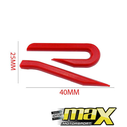 Universal Golf 8 Style Badge-Red maxmotorsports