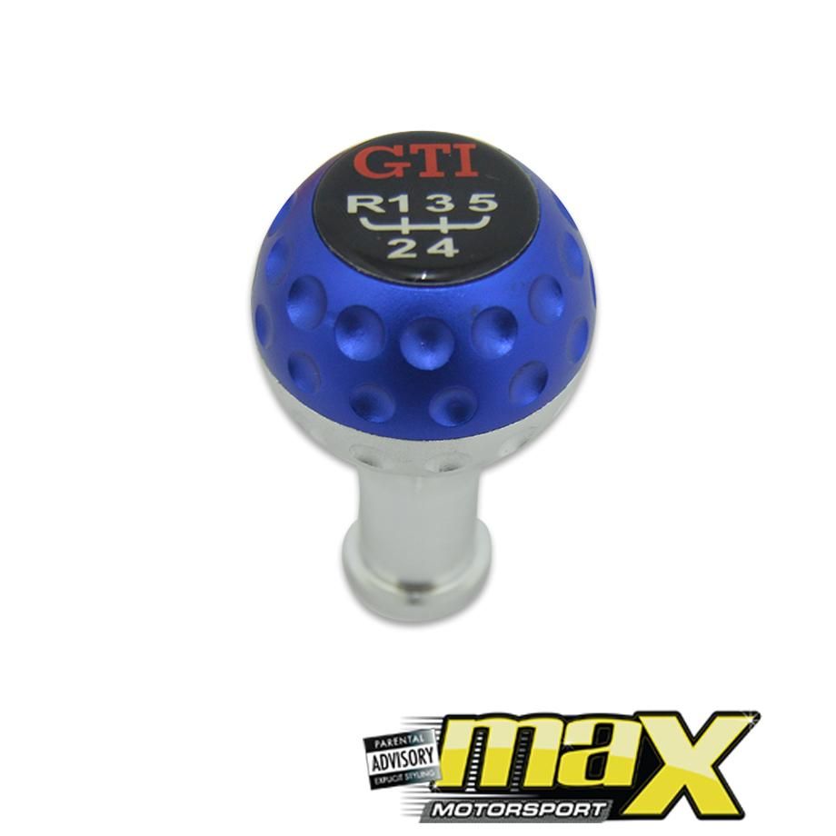 Universal Golf Ball GTI Style Gear Knob (Blue) maxmotorsports