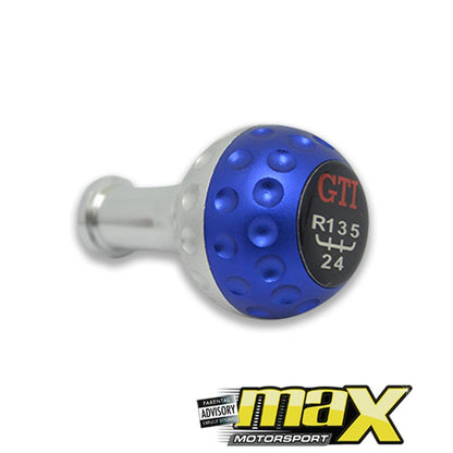 Universal Golf Ball GTI Style Gear Knob (Blue) maxmotorsports