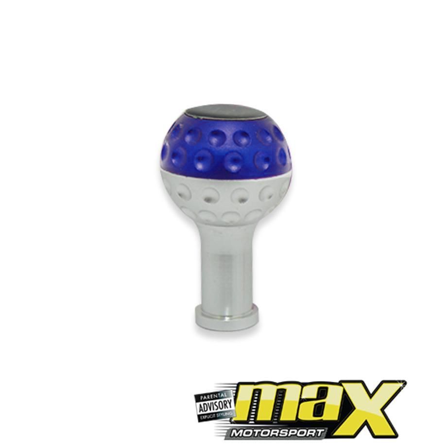 Universal Golf Ball GTI Style Gear Knob (Blue) maxmotorsports