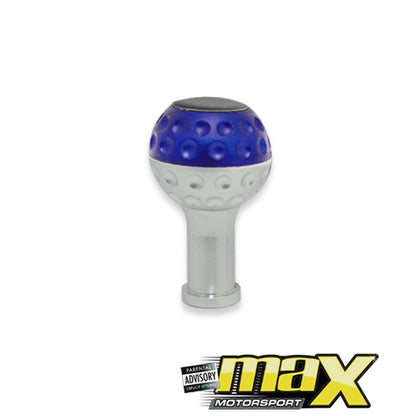 Universal Golf Ball GTI Style Gear Knob (Blue) maxmotorsports