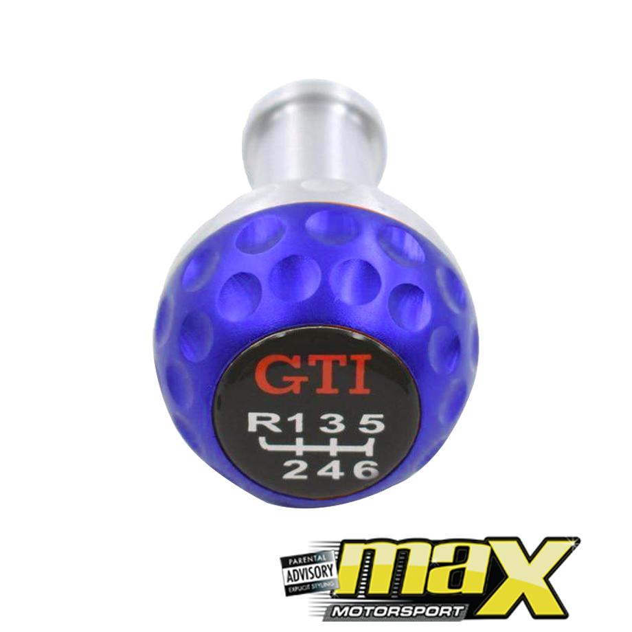 Universal Golf Ball GTI Style Gear Knob (Blue) maxmotorsports