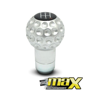 Universal Golf Ball Style Gear Knob (Silver) maxmotorsports