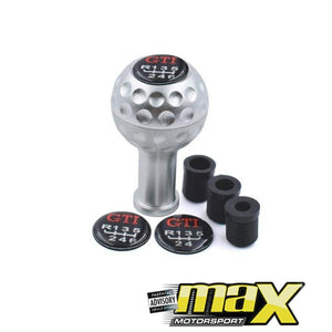 Universal Golf Ball Style Gear Knob (Silver) maxmotorsports