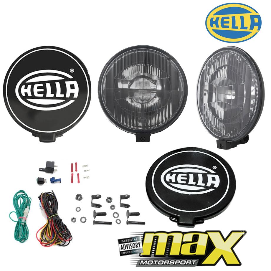 Universal Hella Comet 500 Black Magic Spotlamps (Pair) Max Motorsport