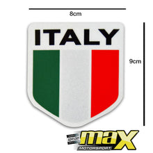 Load image into Gallery viewer, Universal Italy Shield Vinyl Sticker maxmotorsports
