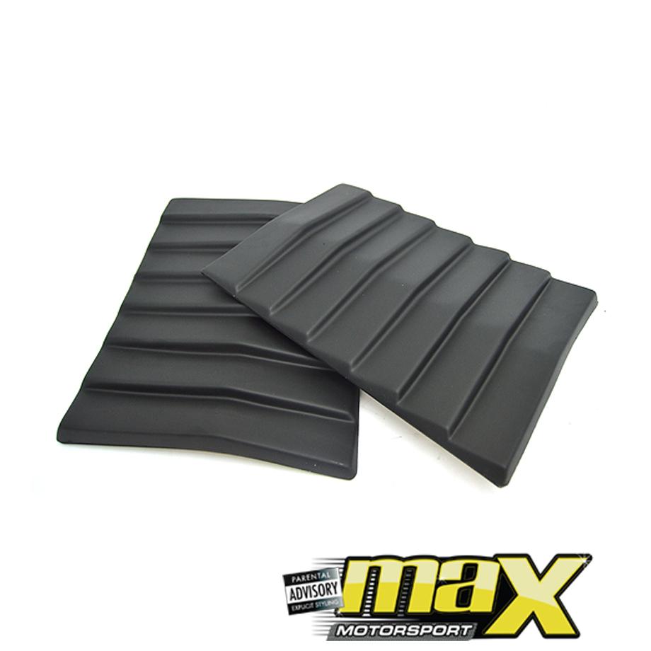 Universal Matte Black Bonnet Vents maxmotorsports