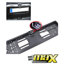 Load image into Gallery viewer, Universal Number Plate Holder With Built-In Rearview Camera maxmotorsports
