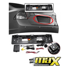 Load image into Gallery viewer, Universal Number Plate Rear View Camera With Parking Sensors maxmotorsports
