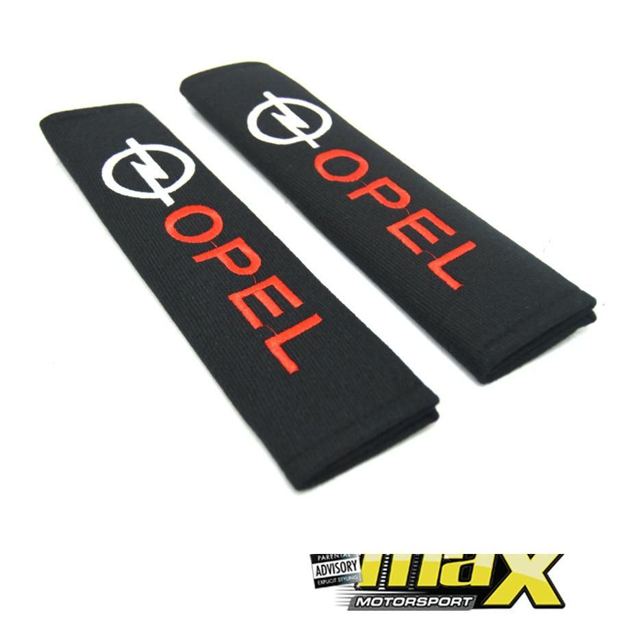 Universal Opel Racing Seatbelt Pads (Cloth) maxmotorsports
