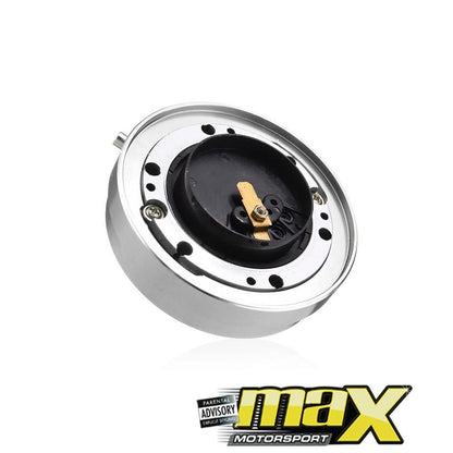 Universal Quick Release Steering Wheel Hub Kit (Silver) maxmotorsports