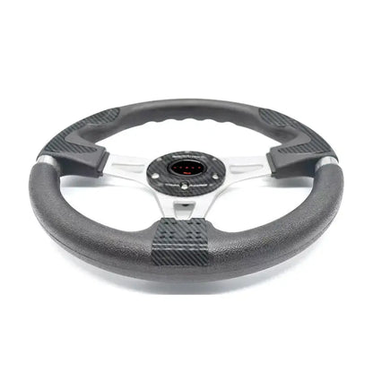 Universal Racing Style Steering Wheel - Carbon Look Max Motorsport