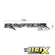 Load image into Gallery viewer, Universal Raptor SVT Emblem Badge (Black&amp; Chrome) maxmotorsports
