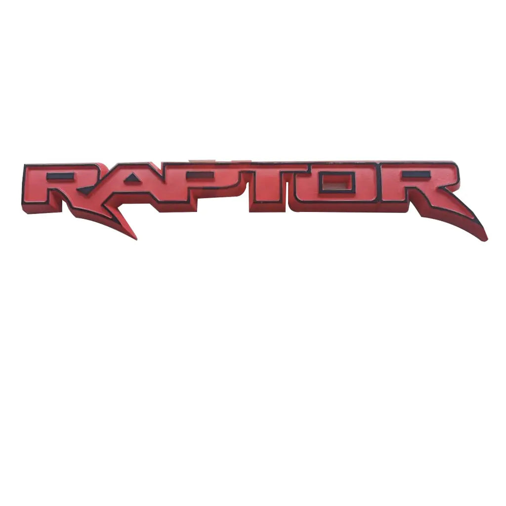 Universal Raptor Stick On Emblem Badge (Red) – Max Motorsport