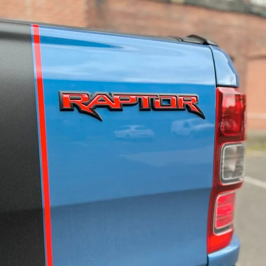 Universal Raptor Stick On Emblem Badge (Red) Max Motorsport
