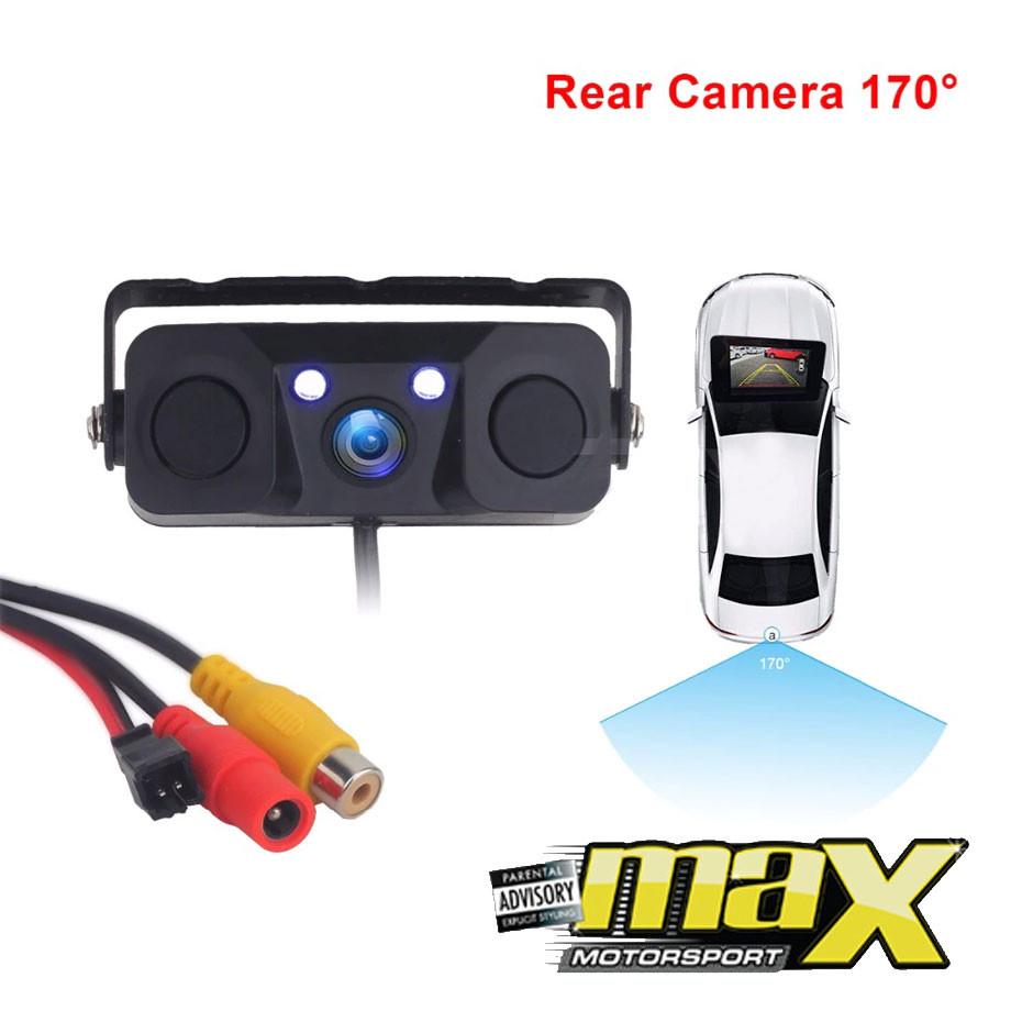 Universal Rear View Camera With Parking Sensors – Max Motorsport