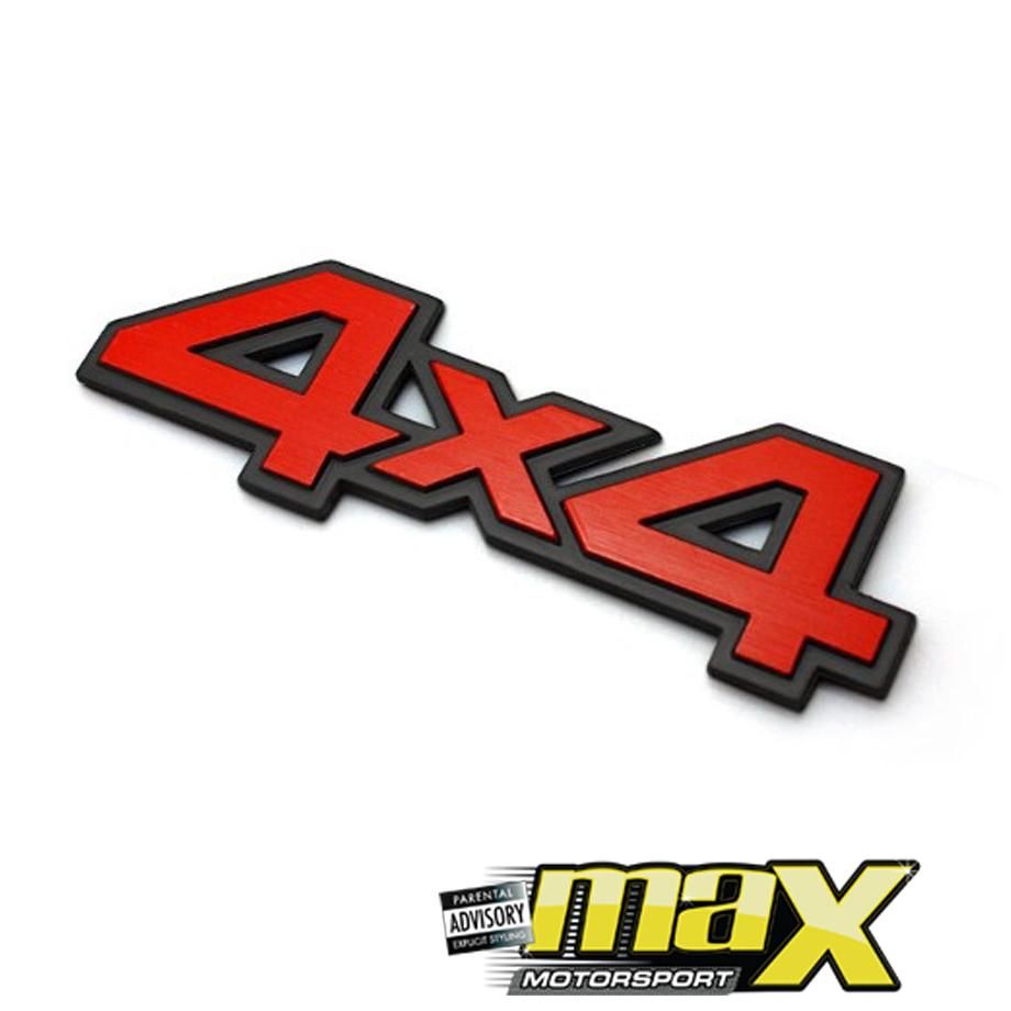 Universal Red 4x4 Badge maxmotorsports