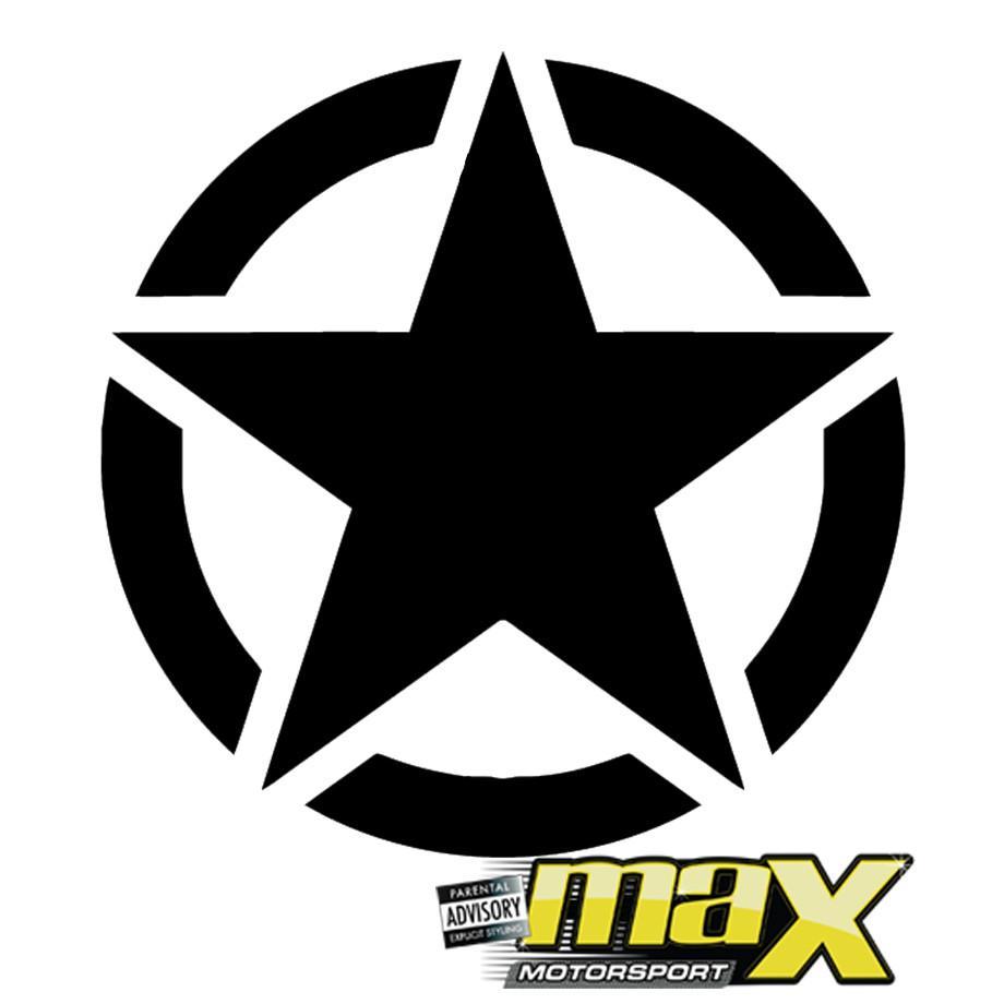 Universal Rubicon Military Star Sticker Kit (45cm) maxmotorsports