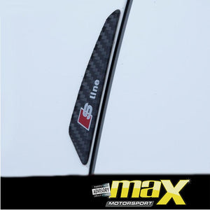 Universal S-Line Carbon Stick-On Door Protector maxmotorsports