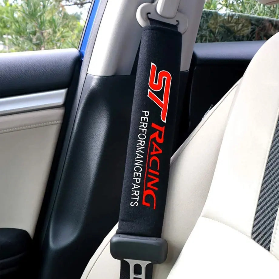 Universal ST Racing Seatbelt Pads (Cloth) maxmotorsports