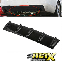 Load image into Gallery viewer, Universal Shark Fin 7 Wing Carbon Look Rear Bumper Diffuser maxmotorsports
