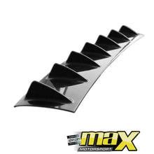 Load image into Gallery viewer, Universal Shark Fin 7 Wing Gloss Black Rear Bumper Diffuser maxmotorsports
