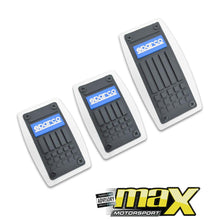 Load image into Gallery viewer, Universal Sparco Rubber Pedals (Manual) maxmotorsports
