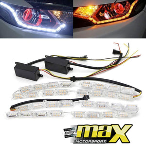 Universal Square LED Sequential Strip 55cm maxmotorsports