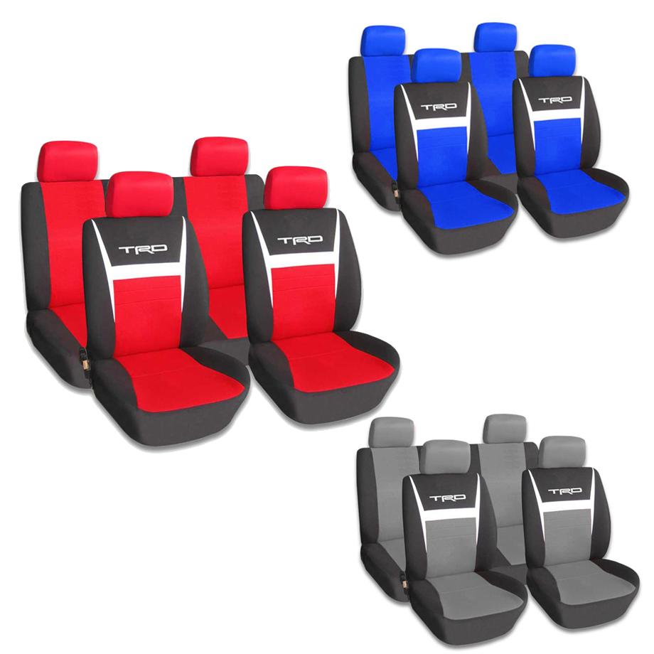 Universal TRD Car Seat Covers - 8 Piece maxmotorsports