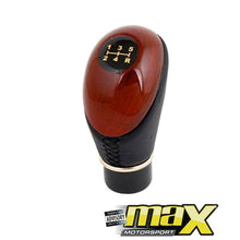 Load image into Gallery viewer, Universal Type-R Wood Grain Leather Look Gear Knob maxmotorsports
