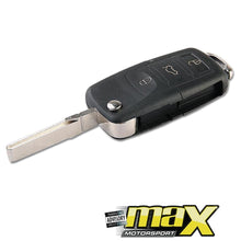 Load image into Gallery viewer, Universal VW 3 Button OEM Style Blank Switch Blade Key &amp; Casing maxmotorsports
